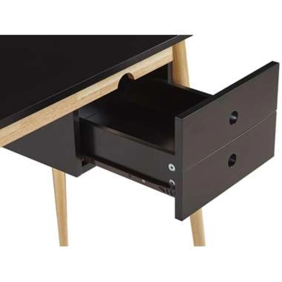 Beliani Bureau EBEME - Zwart Mdf 5 Beliani Bureau EBEME - Zwart Mdf - Afbeelding 3