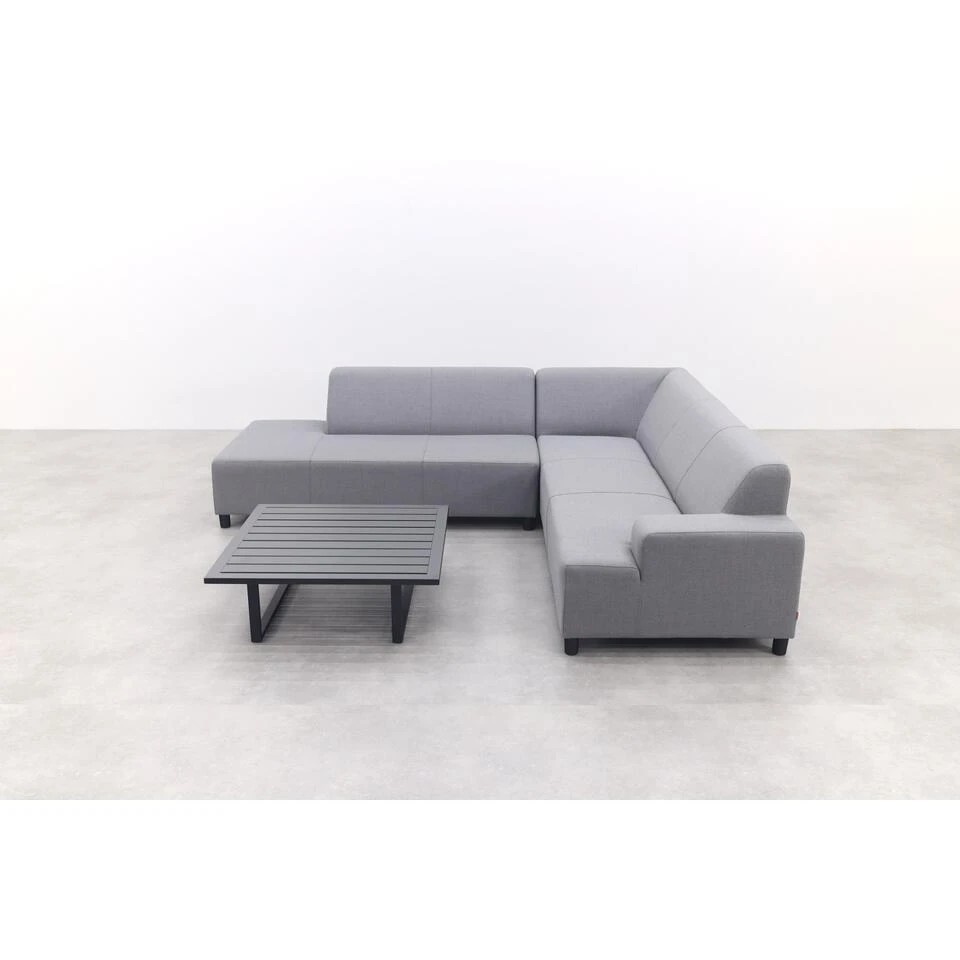 Malaga/Cuba - Hoekbank Loungeset Chaise Longue - Lichtgrijs 7 Malaga/Cuba - Hoekbank Loungeset Chaise Longue - Lichtgrijs - Afbeelding 5