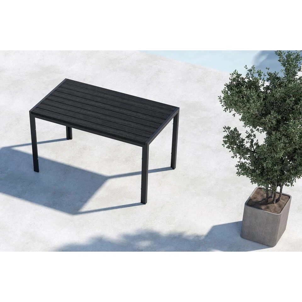 Svea - Farid Eettafel - 140 X 80 X 74 Cm - Zwart 4 Svea - Farid Eettafel - 140 X 80 X 74 Cm - Zwart - Afbeelding 2