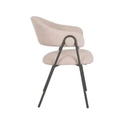 LABEL51 Eetkamerstoel Lowen Naturel Bouclé - Set Van 2 -Meubelpromotie 298e0ffcb7b64e6db03282bd9598ab03