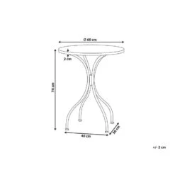SPELLO - Tuintafel - Wit - Metaal 13 SPELLO - Tuintafel - Wit - Metaal -Meubelpromotie 29de1e182a5a4755bf59c76d1b650580