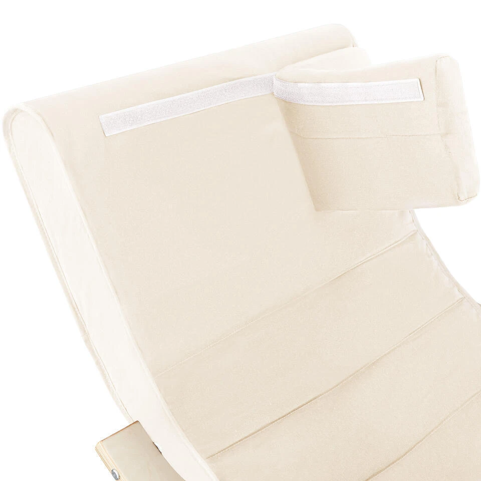 Tectake Schommelstoel Onda, Beige 8 Tectake Schommelstoel Onda, Beige - Afbeelding 6