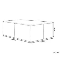 CHUVA - Beschermhoes - Zwart - 275 X 230 X 70 Cm - Polyester 12 CHUVA - Beschermhoes - Zwart - 275 X 230 X 70 Cm - Polyester -Meubelpromotie 2aa14902108b42eb962be77c90749a8e