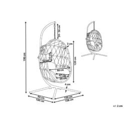 Beliani Hangstoel ADRIA - Beige Polyester 7 Beliani Hangstoel ADRIA - Beige Polyester -Meubelpromotie 2b1402e1a1ae4b0ba4cde018ebb13830