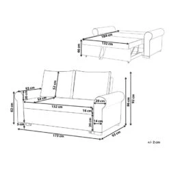 SILDA - Slaapbank - Crème - Polyester 14 SILDA - Slaapbank - Crème - Polyester -Meubelpromotie 2b633abcf7c24c3cb33fddec57d11f73