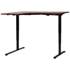 DESTINES - Elektrisch Bureau - Zwart/Donkerhout - Links - Vezelplaat 18 DESTINES - Elektrisch Bureau - Zwart/Donkerhout - Links - Vezelplaat -Meubelpromotie 2b64739fd21f4a56896cbe3d7a9fb5c7