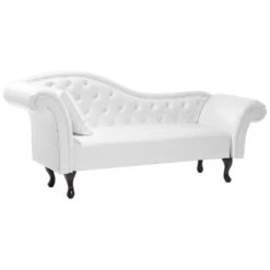 LATTES - Chaise Longue - Wit - Linkerzijde - Kunstleer 20 LATTES - Chaise Longue - Wit - Linkerzijde - Kunstleer -Meubelpromotie 2d97bf41a1d44a8787bbce07d1ff7340