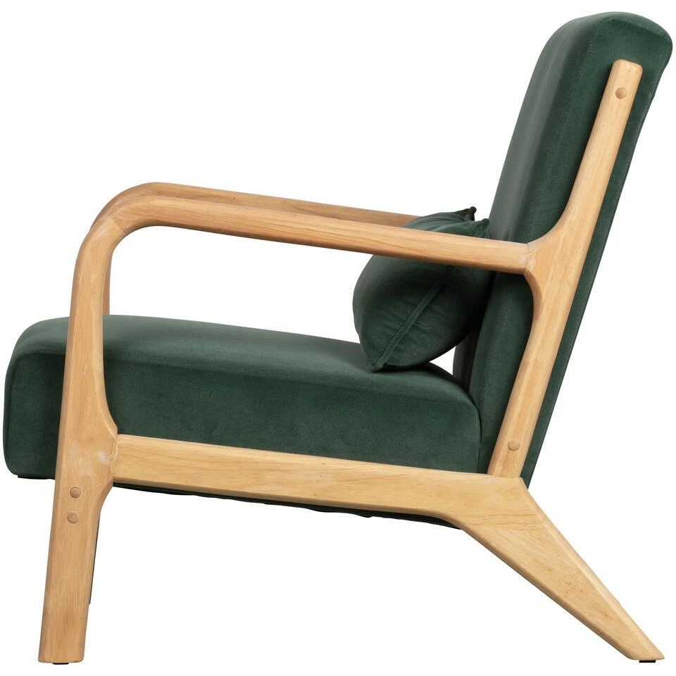 WOOOD Mark Fauteuil - Velvet - Flesgroen - 75x67x82 8 WOOOD Mark Fauteuil - Velvet - Flesgroen - 75x67x82 - Afbeelding 6