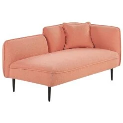 CHEVANNES - Chaise Longue - Roze - - Polyester -Meubelpromotie 2ed40353386c4d63a6432a0671919ff7
