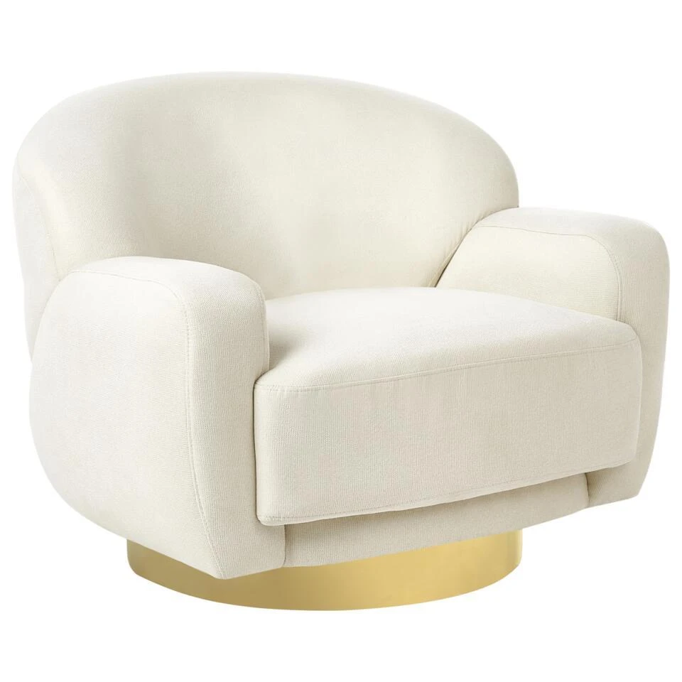 LEJRE - Fauteuil - Lichtbeige - Polyester 5 LEJRE - Fauteuil - Lichtbeige - Polyester - Afbeelding 3