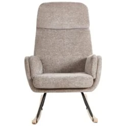 KVELIA - Schommelstoel - Taupe - Polyester 16 KVELIA - Schommelstoel - Taupe - Polyester -Meubelpromotie 308efcb48c0143f896073d8bf333ef78