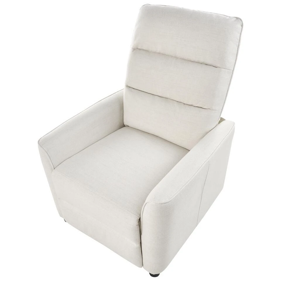 SANDE - Relaxfauteuil - Gebroken Wit - Stof 10 SANDE - Relaxfauteuil - Gebroken Wit - Stof - Afbeelding 8