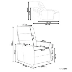 SANDE - Relaxfauteuil - Gebroken Wit - Stof 15 SANDE - Relaxfauteuil - Gebroken Wit - Stof -Meubelpromotie 323f5e5088564a5b8f44067d4418f3e7