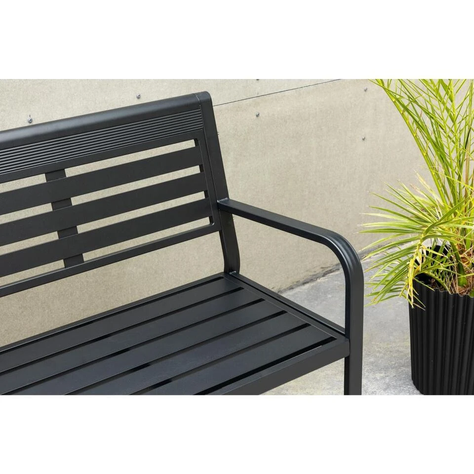 Svea - Layla Tuinbank - 125 Cm - Zwart 6 Svea - Layla Tuinbank - 125 Cm - Zwart - Afbeelding 4