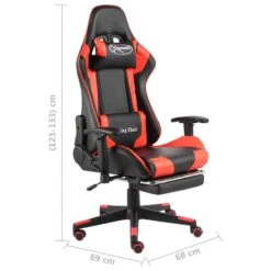 VidaXL - Gamingstoel - Rood - PVC -Meubelpromotie 32967ddb461c458f96494f8d76a43d07