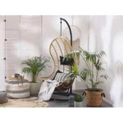 Beliani Hangstoel PINETO - Beige Pe Rotan 8 Beliani Hangstoel PINETO - Beige Pe Rotan -Meubelpromotie 32f059d04cf04bd3805d21b456473168