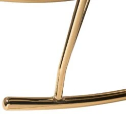 ANASET - Schommelstoel - Wit/Goud - Bouclé -Meubelpromotie 336a0ab0148f4ffbb6b71440a19f95df