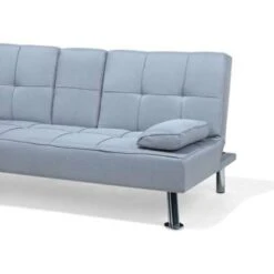 ROXEN - Slaapbank 3-zits - Grijs - Polyester -Meubelpromotie 3487e32d44de41758478cdd8353d1c12