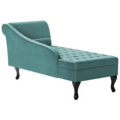 PESSAC - Chaise Longue - Groenblauw - Rechterzijde - Fluweel 22 PESSAC - Chaise Longue - Groenblauw - Rechterzijde - Fluweel -Meubelpromotie 34c5b57a5f544aa7a3e2adcedcf0cfcb