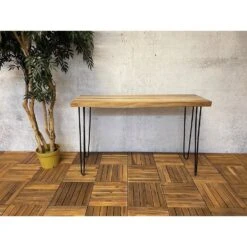 Sens-Line - Suarez Bijzettafel - Tuintafel - 118cm - Bruin -Meubelpromotie 3558dcc4a37944779c4bcf9404a47bd8