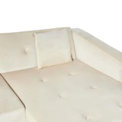 VADSO - Hoekslaapbank - Lichtbeige - Linkszijdig - Fluweel 22 VADSO - Hoekslaapbank - Lichtbeige - Linkszijdig - Fluweel -Meubelpromotie 3662a4177c6a4705af38fb1c26ae9e87