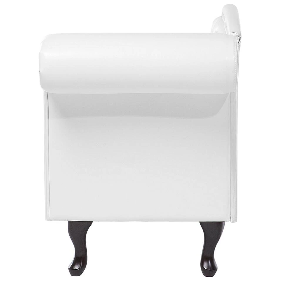 LATTES - Chaise Longue - Wit - Rechterzijde - Kunstleer 12 LATTES - Chaise Longue - Wit - Rechterzijde - Kunstleer - Afbeelding 10