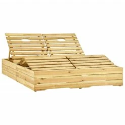 VidaXL Ligbed Tweepersoons Met Beige Kussens Geïmpregneerd Grenenhout 7 VidaXL Ligbed Tweepersoons Met Beige Kussens Geïmpregneerd Grenenhout -Meubelpromotie 36a2c7bb5e8a4703914abc1e0e1c47a6