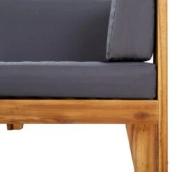 VidaXL - Hoekbank Sectioneel - Grijs - Acaciahout - Met Kussens 13 VidaXL - Hoekbank Sectioneel - Grijs - Acaciahout - Met Kussens -Meubelpromotie 3730a5842e834b74b8822723bfeebd17