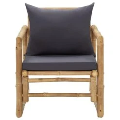 VidaXL Tuinstoelen Met Kussens 2 St Bamboe 8 VidaXL Tuinstoelen Met Kussens 2 St Bamboe -Meubelpromotie 385394e593c344f1b0c080c31c215533