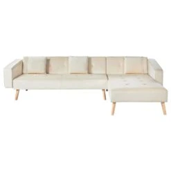 VADSO - Hoekslaapbank - Lichtbeige - Linkszijdig - Fluweel 15 VADSO - Hoekslaapbank - Lichtbeige - Linkszijdig - Fluweel -Meubelpromotie 387286fed495406b8ac2e500ce79949a