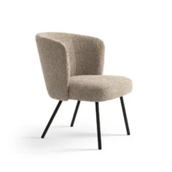 Furnihaus Fauteuil Cindy Boucle Taupe Stof -Meubelpromotie 3956f870d488464786fc979e12fefd7e