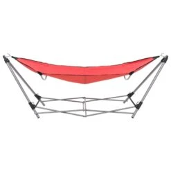 VidaXL Hangmat Met Inklapbare Standaard Rood -Meubelpromotie 3a1d074b0fbe4e97a806491b19858d06