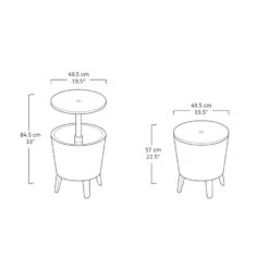 Keter Coolbar Partytafel - 49.5x49.5x57cm - Groen 11 Keter Coolbar Partytafel - 49.5x49.5x57cm - Groen -Meubelpromotie 3a60fd05cb6b415fa8e3957167fcd1df