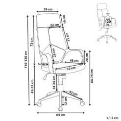 DELIGHT - Bureaustoel - Bruin/Wit - Polyester 14 DELIGHT - Bureaustoel - Bruin/Wit - Polyester -Meubelpromotie 3b59af38ff9842da81dcc0c05dd458c9