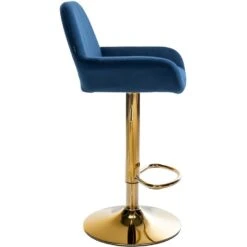 CLP Set Van 2 Barkruk Braga Goud Frame - Fluweel - Blauw 19 CLP Set Van 2 Barkruk Braga Goud Frame - Fluweel - Blauw -Meubelpromotie 3b7a1a2fd12e45c5abf91cb25dbf00e3