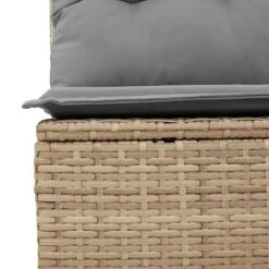 VidaXL - Tuinbank Zonder Armleuning - Beige - Poly Rattan - Met Kussens 19 VidaXL - Tuinbank Zonder Armleuning - Beige - Poly Rattan - Met Kussens -Meubelpromotie 3ba8059d3f6a48139bf46e1a9afc87e8