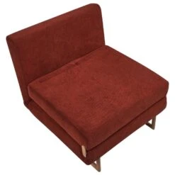 JERSLEV - 1-zits Slaapbank - Rood - Polyester -Meubelpromotie 3d01dfba97834a04adc171f23d90b164