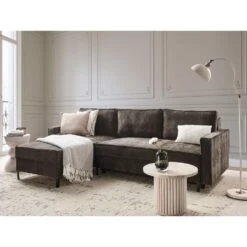 TEJN - Hoekslaapbank - Bruin - Rechtszijdig - Polyester 11 TEJN - Hoekslaapbank - Bruin - Rechtszijdig - Polyester -Meubelpromotie 3f91adc0493240a59ed5948c330c40d2