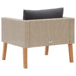 VidaXL Tuinbank Eenzits Met Kussens Poly Rattan Beige 8 VidaXL Tuinbank Eenzits Met Kussens Poly Rattan Beige -Meubelpromotie 4022a62b7ffe42fb84350a903c999111