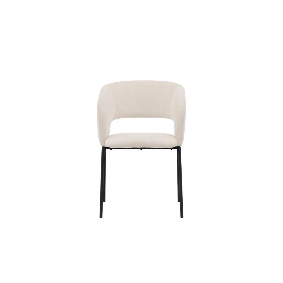 Svea - Pirlo Eetkamerstoel - Linnen - Wit 7 Svea - Pirlo Eetkamerstoel - Linnen - Wit - Afbeelding 5