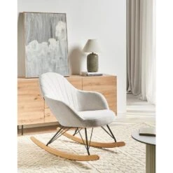 SKALE - Schommelstoel - Wit - Polyester 12 SKALE - Schommelstoel - Wit - Polyester -Meubelpromotie 411967b102a146df92a240d407596b2d