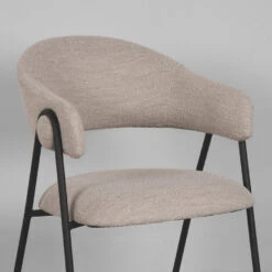 LABEL51 Eetkamerstoel Lowen Naturel Bouclé - Set Van 2 -Meubelpromotie 430e021e6c524580903a9395c2bf29b2
