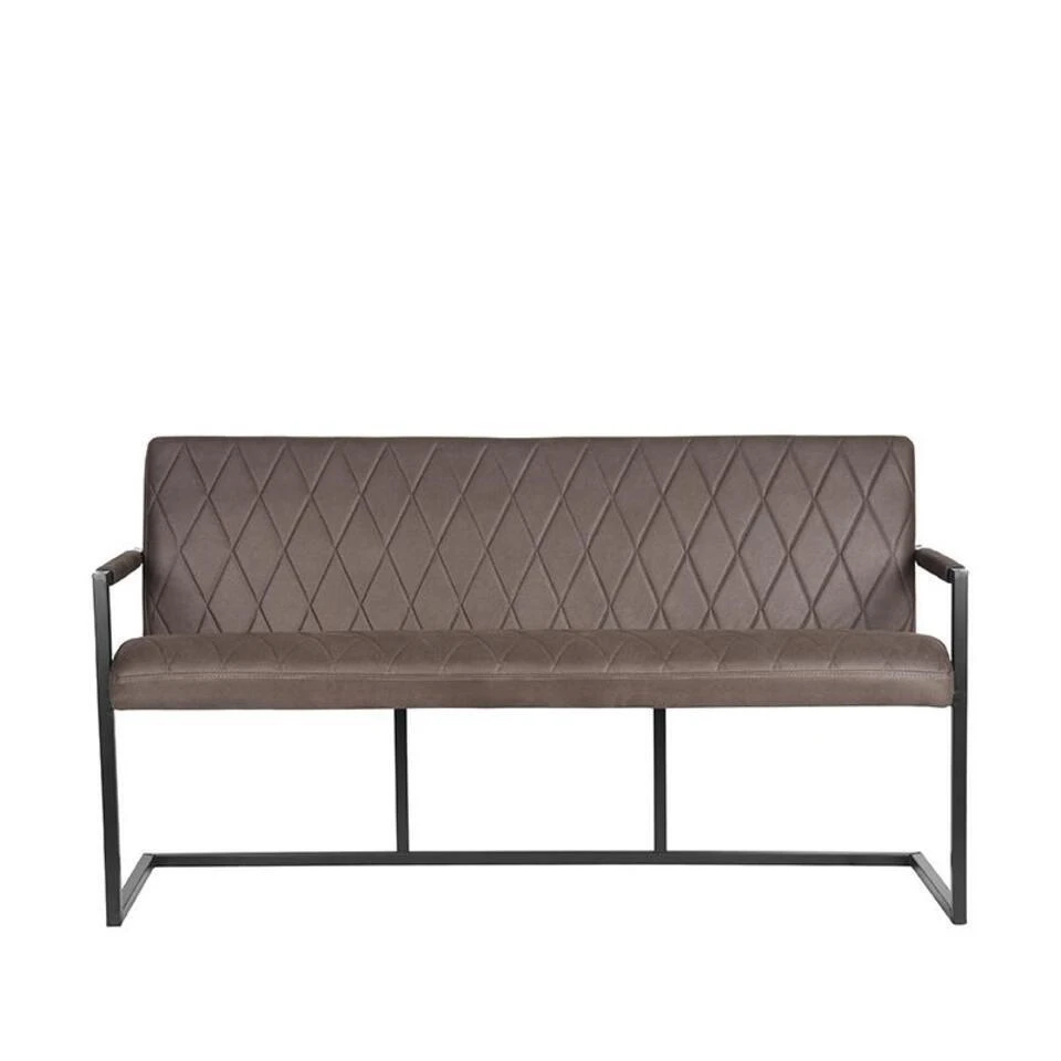 Label51 Eetkamerbank Denmark Antraciet 155 Cm 4 Label51 Eetkamerbank Denmark Antraciet 155 Cm - Afbeelding 2