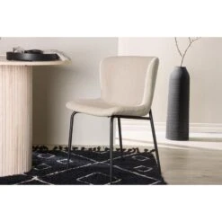 Svea - Miko Eetkamerstoel - Boucle - Beige -Meubelpromotie 4592977de7c049c3a7b50983b111cc92
