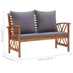 VidaXL - Tuinset - Grijs - Hout 20 VidaXL - Tuinset - Grijs - Hout -Meubelpromotie 45cfc48156b74e3db9250f33c73e9885