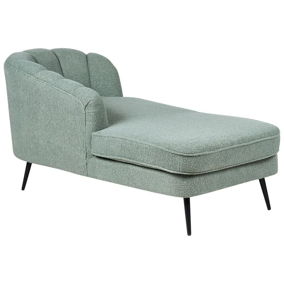 ALLIER - Chaise Longue - Groen - Rechterzijde - Bouclé 8 ALLIER - Chaise Longue - Groen - Rechterzijde - Bouclé - Afbeelding 6