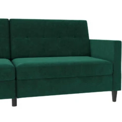 Hartford - 3-zits Slaapbank Donkergroen Fluweel -Meubelpromotie 4677897aa5874bd5a25ea90a4224232e