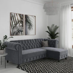 Felix - 3-zits Hoekslaapbank In Antraciet Fluweel 8 Felix - 3-zits Hoekslaapbank In Antraciet Fluweel -Meubelpromotie 47933238041d4bfc9ca0cbbc9f3d857c