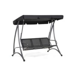 Beliani Schommelbank BOGART - Zwart Mesh -Meubelpromotie 48ce20f3c94f406f8ad242f1047a7ae6