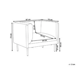 MOEN - Fauteuil - Grijs - Stof -Meubelpromotie 4a060ffd5f1d4ccfb524cdfed0e31014
